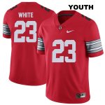 Youth NCAA Ohio State Buckeyes De'Shawn White #23 College Stitched 2018 Spring Game Authentic Nike Red Football Jersey SY20C15SE